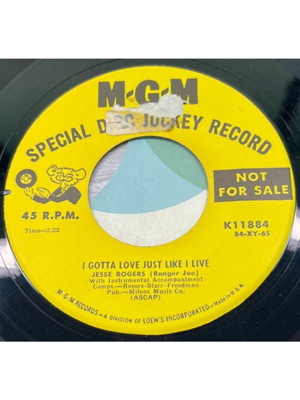 Jesse Rogers I Gotta Love Just Like I Live 45 Vinyl 50s Hillbilly Country Bop